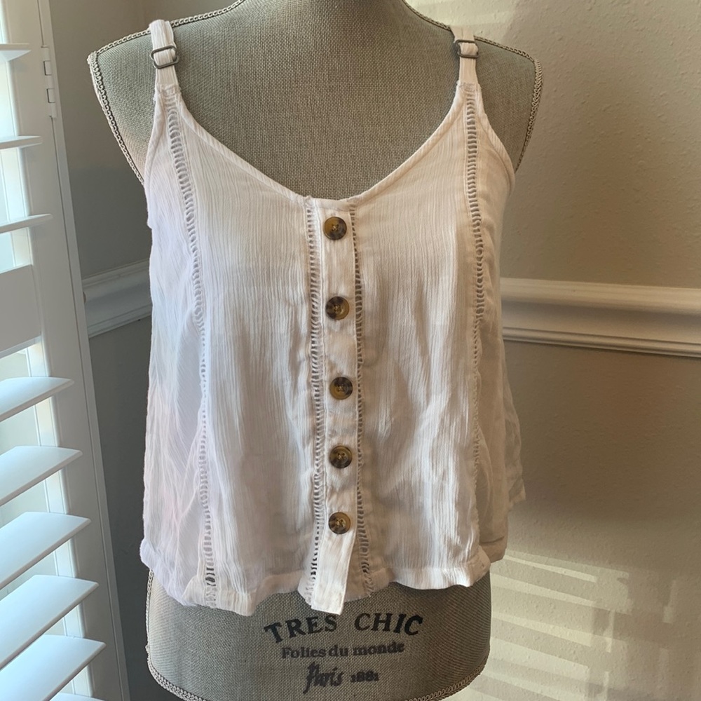 Hollister | White Tank Summer Shirt Top
